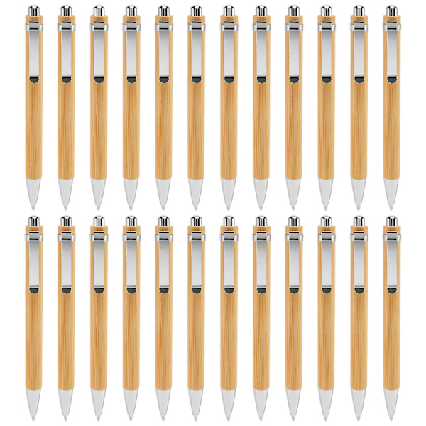24 stk. Bambus Kuglepen Stylus Kontaktpen Kontor & Skoleartikler Penne & Skriveartikler