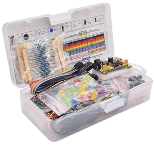 Ny Kopplingsdäckset Elektronikkomponent Startpaket DIY-kit Med Plastlåda För R3 Komponentpaket-Yvan