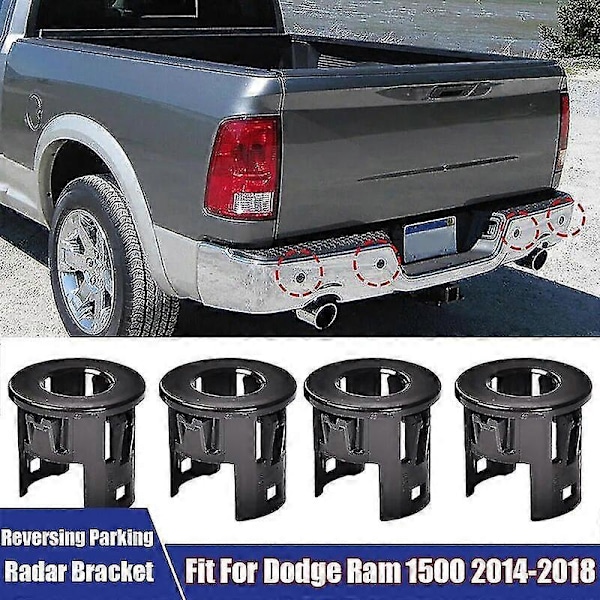 4 st Bil Backningsradar Parkeringssensor Stödfästen Ramar För Dodge Ram 1500 2014-2018 Biltillbehör Backradar Fäste