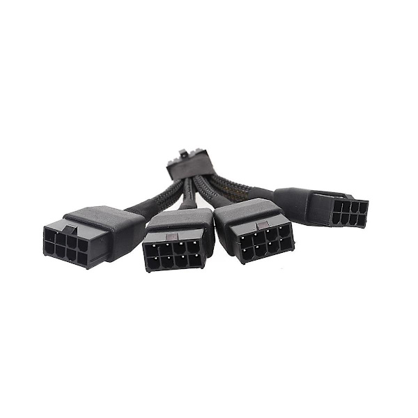 18awg 4x8pin PCI-e - 16pin(12+4) PCI-e 5.0 12VHPWR Liittimet 16p Jatkokaapeli GPU RTX4090:lle