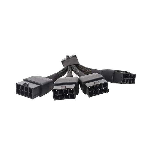 18awg 4x8pin Pci-e Til 16pin(12+4) Pci-e 5.0 12vhpwr Stik 16p Forlængerkabel Til Gpu Rtx4090