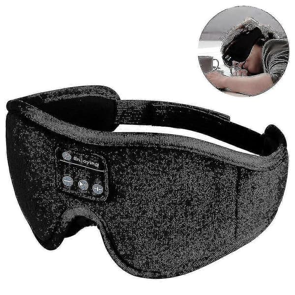 Sovhörlurar, trådlös Bluetooth-musik 3D-ögonmask, justerbar sömn