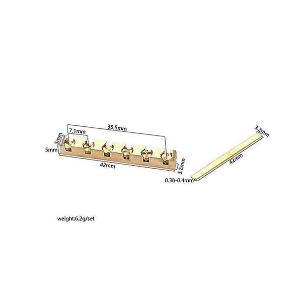 42mm Messing Gitarrmutter Høydejusterbar for LP Elektrisk Gitardeler
