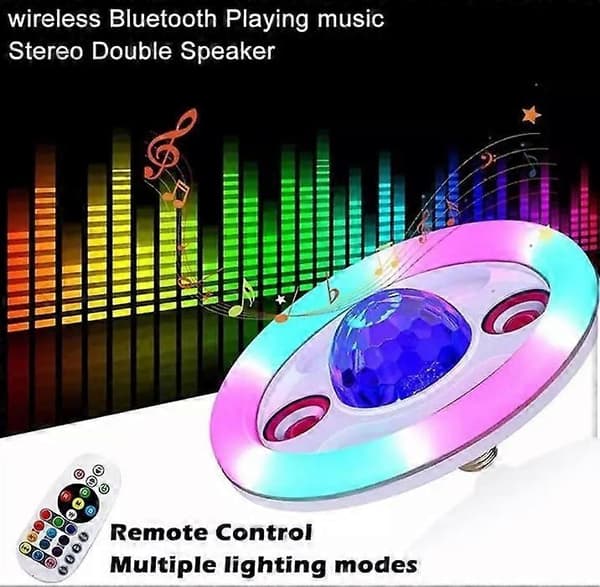 LED Bluetooth Musikklys, Jul Halloween Bursdag Bryllup Bar Hjem Innendørs