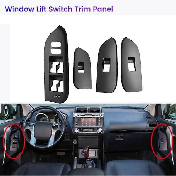 Bil Forreste Venstre Vindue Lås Glas Løft Switch Trim Panel Dæksel 74232-60600-C0 til Prado LC150 2010-2