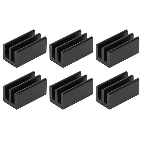 20 stk. Aluminium CPU Køler Køleplade, Q8.5x8x16 Sort, til Industrielle Komponenter
