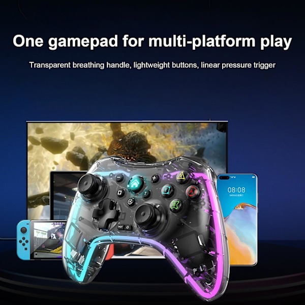 1 Sæt PC Controller Lineær Tryk-Udløser Taster Joystick Underholdning ABS Videospil Telefon Ekstern Spilcontroller til PC/PS/SWITCH