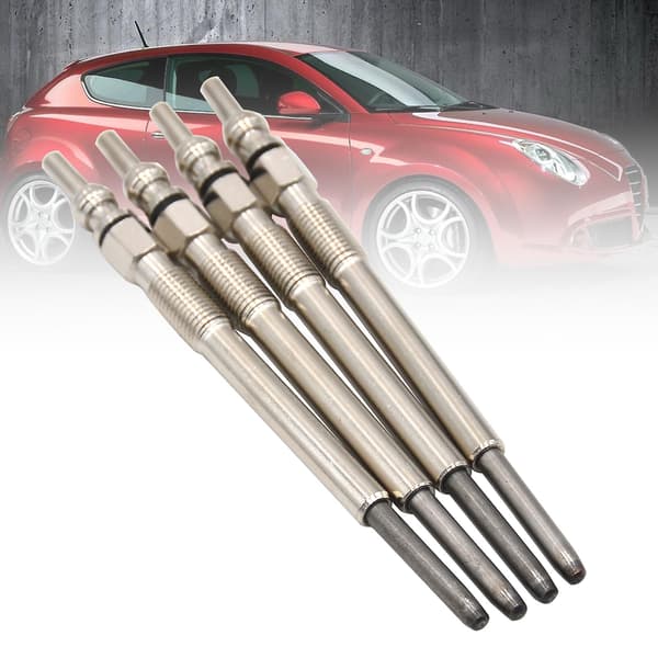 4 stk. Gløderør Perfekt pasform Modificerede dele Sølvfarve 1.3 CDTI Motorvarmer Glødestarter 46779614 til Alfa Romeo/til Fiat/til Opel/til Suzuki