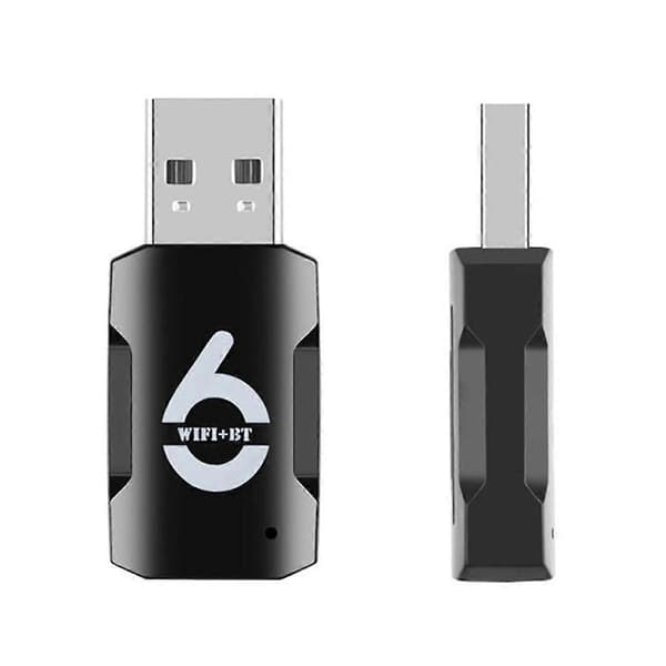 900 Mbps WiFi 6 USB-adapter Bluetooth 5.3 USB-dongle Trådløst netværkskort Dobbelt bånd 2.4/5G Gratis driver til PC Bærbar