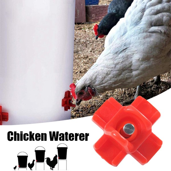 24 Pack vaakasuuntainen sivukiinnitys automaattinen siipikarjan nännit Puhdista juomapullo kanaa tai viiriäistä varten