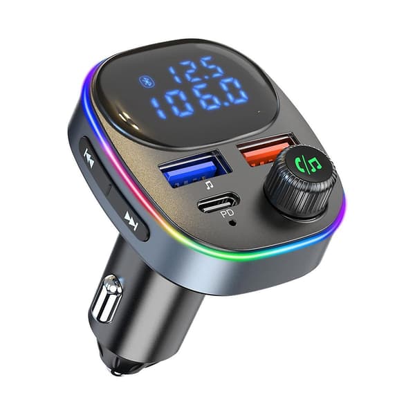 Bil Bluetooth 5.0 Mp3-spelare Multifunktionell Universal Tändarstöd U-disk Bilsnabbladdning
