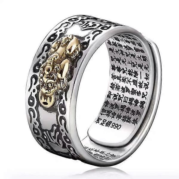 Pixi Vintage Hjerte Sutra Ring for Menn