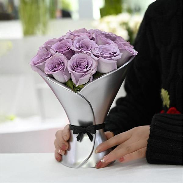 Handgjord Blomsterhållare Kalejdoskop Blombukett Arrangemang Box Konst Vas Dekoration Prydnad Hem Säng
