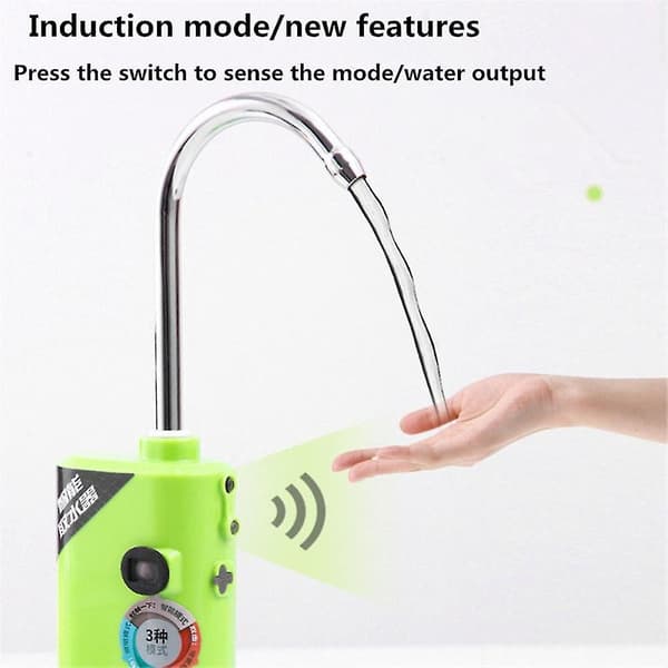 Multifunktionell Intelligent Induktionsfiskelåda, Vattenpump, Boosterpump, Utomhusfiske Syrepump - Grön