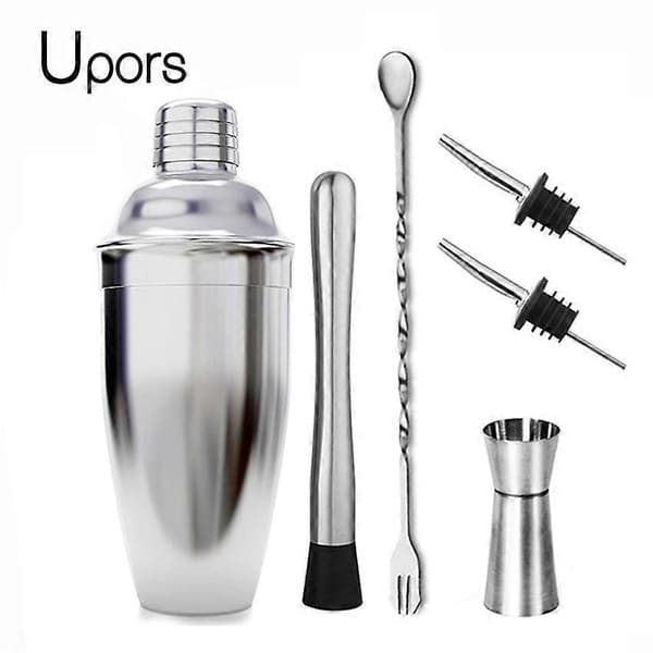 Cocktail Shaker i Rustfrit Stål - Vin Martini Boston Shaker til Bartender Drikkefest Barudstyr 550ML/750ML SMTX