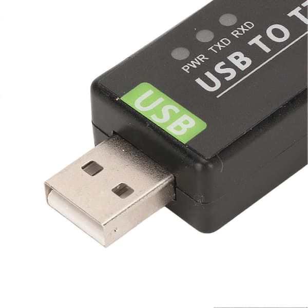 USB til TTL Konverter FT232RL Chip Multiple Beskyttelseskredsløb Industriel USB til TTL Konverter til Multiple Systemer Sort YEMMA