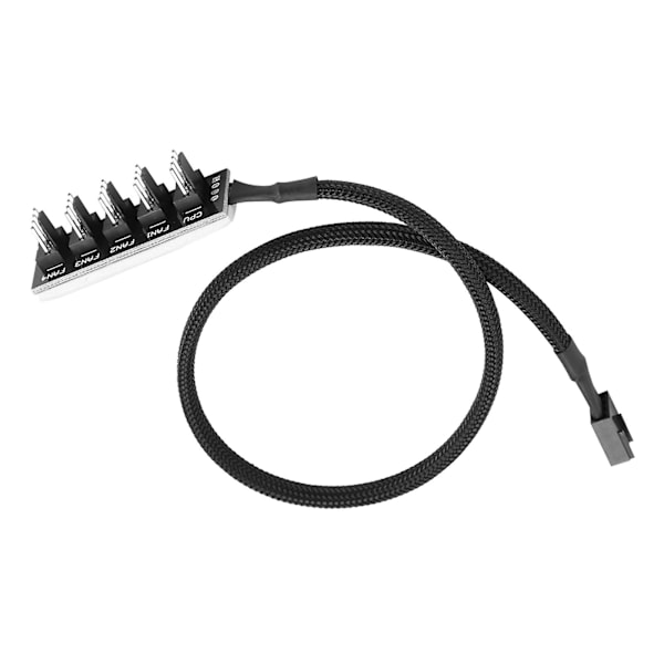 5-Port PC PWM CPU Køleblæser Splitter Hub Adapter, 1 Hun til 5 Han