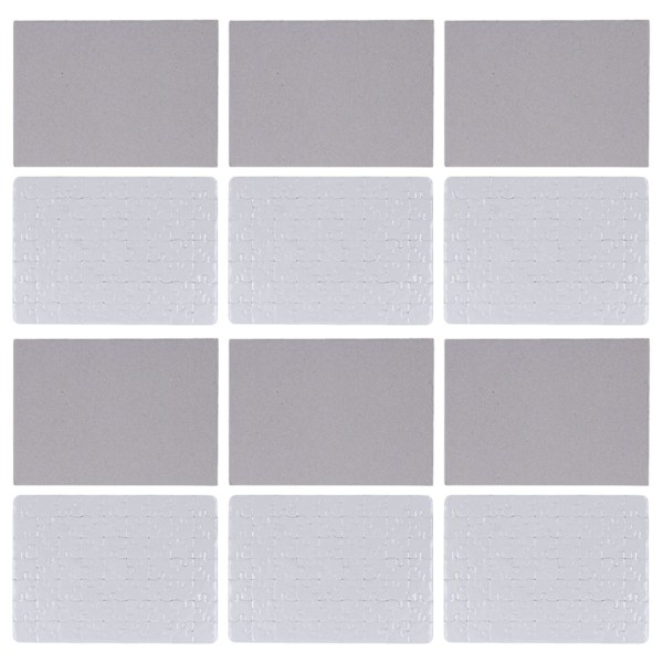 6 Sæt Blanke Puslespil 63 stk. 13x18cm Hvide Samle DIY Sublimations Blank Puslespil til Livsfoto