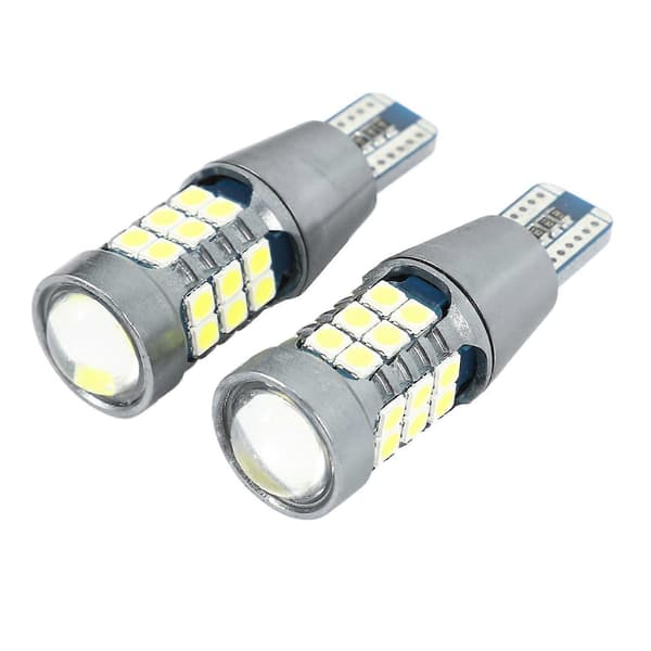 2 stk. Bil LED Blinklys 3030 27 Smd T15 Baklys Bremselys Sort