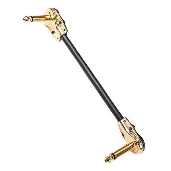 Gitar Patchkabel Effektpedal Patchkabler 1/4-tommers Rett Vinkel Lav Profil Pankake Design for Eff