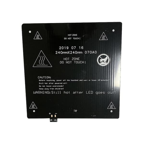 3D Printer Del Sort 24V 140W Varmeplade Aluminium Opvarmet Seng Varmeplatform