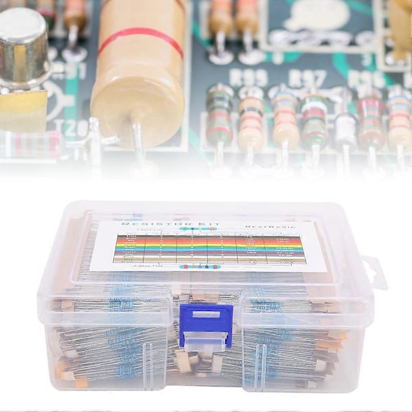 2600 kpl 1/4 W metallikalvovastuksia, sarja, elektroniset komponentit 1 R-3 M YEMAA