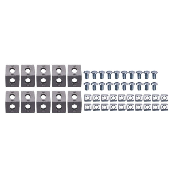 50pcs Corner Bracket 2020 Series Aluminum Profile Connector Set For 6mm Slot Aluminum Profile Acces