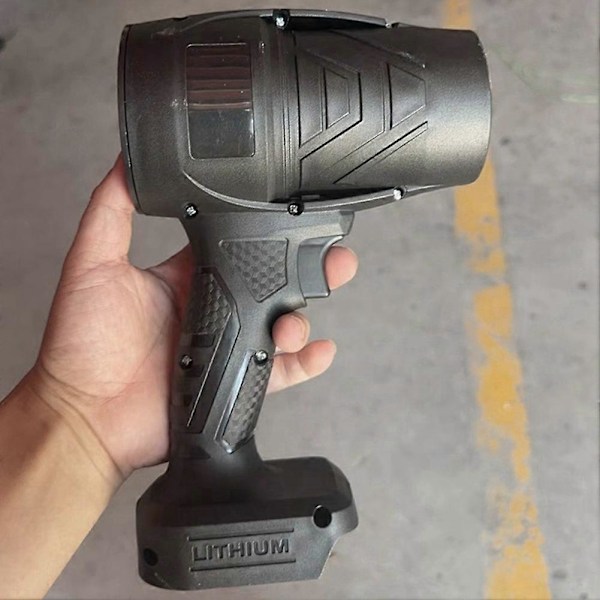 Hög Effekt Turbo Fläkt Kraftfull Fläkt Steglös Hastighet Turbofläkt Lövblås Handhållen Mini Jetfläkt för Batteri