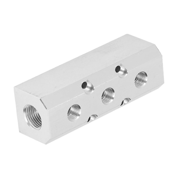 Luftfördelare Stort Flöde Aluminium Pneumatiskt Block 40x40mm G1/2 Inlopp G1/4 Utlopp SY40-02-3F YEMAA