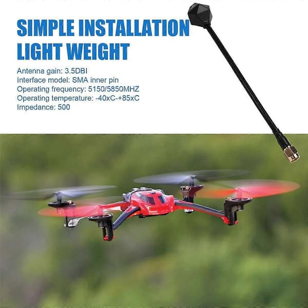 5.8G 15CM SMA RP-SMA FPV Antenne 3Dbi 5000-6000MHz 150mm Lang Rum Antenne til FPV Drone Par