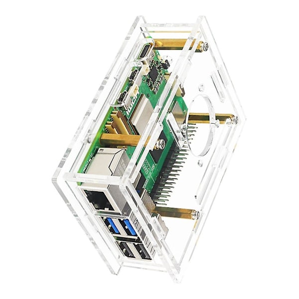 Akryl Etui Gennemsigtigt Etui til Pi 5 B