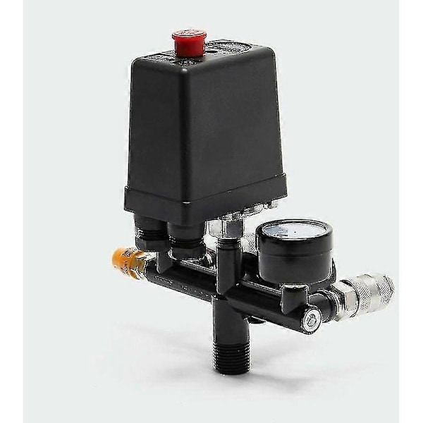 Trykregulator med trykføler til kompressor Trykføler med 2 display