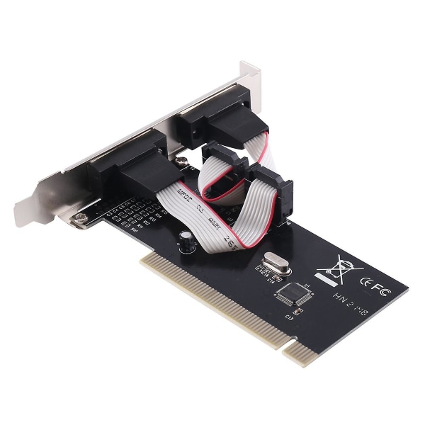 PCI till R232-adapter PCIe till 2-ports seriellt expansionskort PCI-e till industriell RS232 seriell portadapter