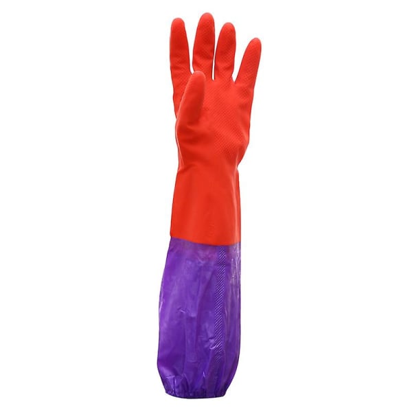 Tjocka lyxiga thermal handskar Armlängd Gummi/latex Rengöringshandske för alla ändamål, 2 st.