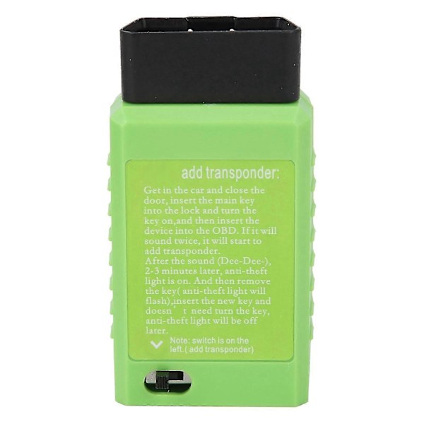Nyckelprogrammerare Transponder, OBD Fjärrkontroll Auto Nyckel Programmerare Enhet Bil Diagnostikverktyg Anmärkningsvärd Klarhet