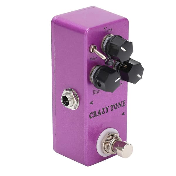 Distortion Gitarreffektpedal Crazy Tone Fullt Analog Krets Tilbehør for Elektrisk