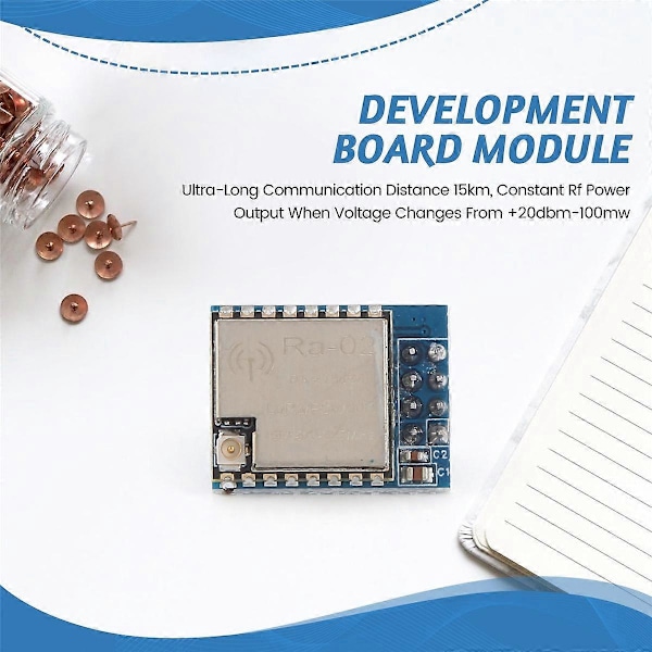 Utvecklingskortmodul SX1278 LORA Spread Spectrum Trådlös Modul/433MHZ Trådlös Seriell/UART-gränssnitt/RA-02 Modul