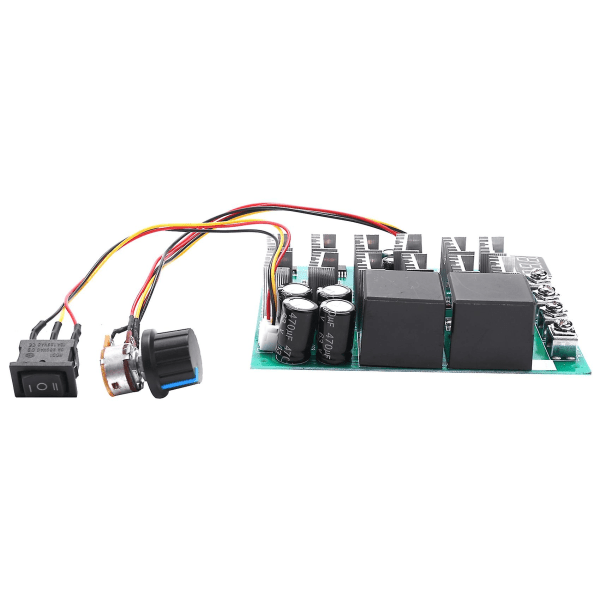 DC 10-55V 12V 24V 36V 48V 55V 100A Motorhastighetsregulator PWM HHO RC Reversbryter med LED-skjerm