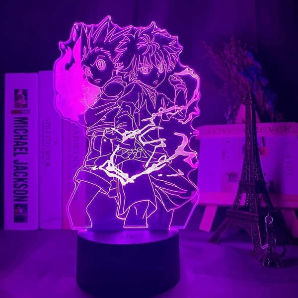 SBSG Hunter X Hunter 3D Illusion Nattlampa Smart Touch, Perfekt Present för Heminredning Barn