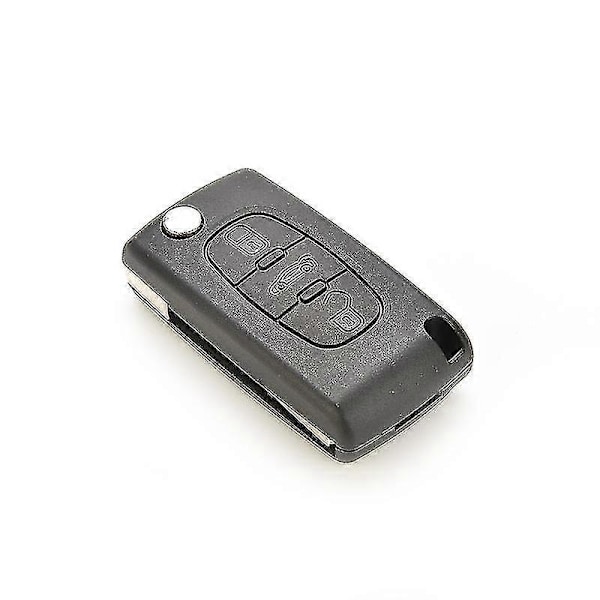 Vikbar Fällbar Fjärrnyckelfodral Skal För Peugeot 407 307 308 607 3 Knappar-Yvan