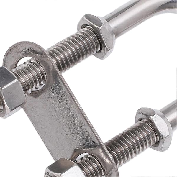 Marine U-formet bolt bøjleøje 304 rustfrit stål sølv rustbestandig båd yacht hardware