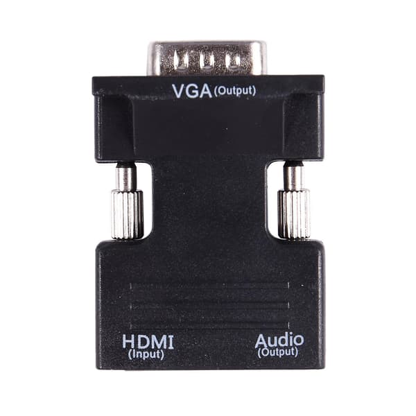 1080P HDMI Hun til VGA Han med Lydoutput Kabel Konverter Adapter