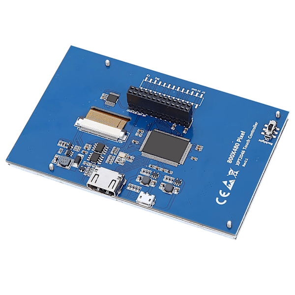 5\" HDMI LCD Touch Display för Raspberry Pi 3B/4B