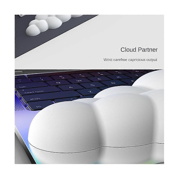 Cloud Keyboard Håndledsstøtte Blødt Læder Memory Foam Håndledsstøtte Pude for Nem Skrivning Smertelindring Anti-, B Lang