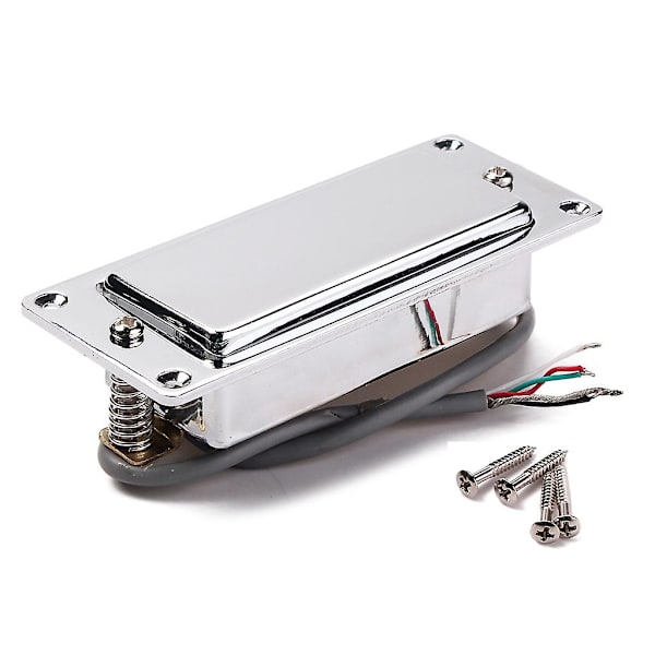 Chrome Silver Mini LP Gitarr Humbucker Pickup Förseglad Musik Reparationsdelar
