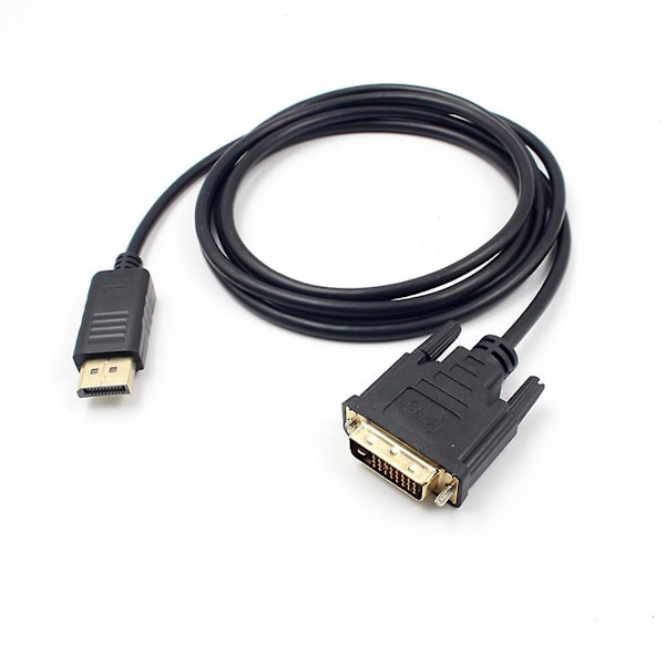 6FT 1.8M Displayport DP Han till DVI Kabeladapter 24+1 Stift Kärnkabel Hög Klarhet 1080P