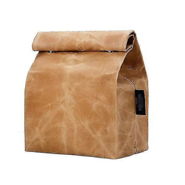 Kangaskankainen lounaskassi, vedenpitävä lounasrasia 2 koukulla ja lenkillä, sisäpuolinen eristysvuori, uudelleenkäytettävä lounaskassi, ympäristöystävällinen (14x8,5x5,5 tuumaa)