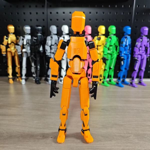 Multi-ledad Rörlig Robot 3D-Printad Skyltdocka Leksaker Lucky 13 Dummy Actionfigur Modell Leksaker för Barn Vuxna B