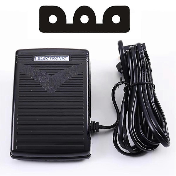 Symaskin Hastighetsregulator Fotpedal Tillbehör Elektronisk W Sladd för Singer 4411 4423, EU-kontakt