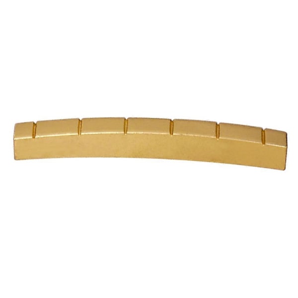 42mm Mässing Böjd Botten 6-Strängs Spårad Mässingmutter för TL Elgitarr Ersättningstillbehör Pa